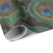 Groene ogen van Peacock Feathers Cadeaupapier (Rol Hoek)