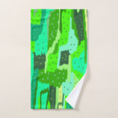 Groene olie bad handdoek (Handdoek)
