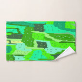 Groene olie bad handdoek (Handdoek)