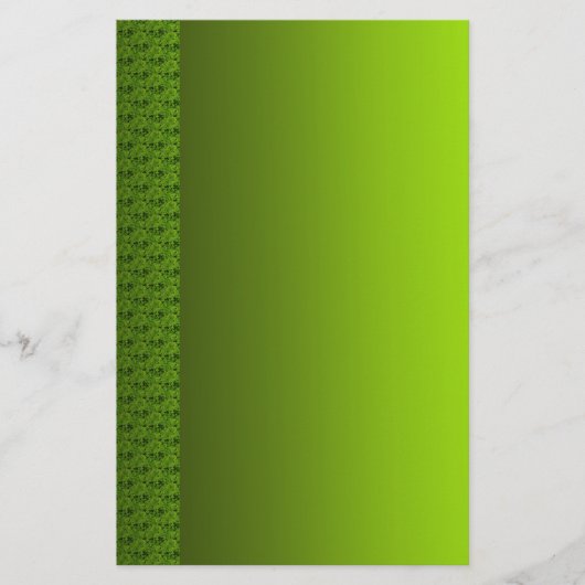 Groene olie briefpapier (Voorkant)