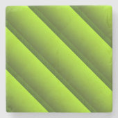 Groene olie stenen onderzetter (Voorkant)