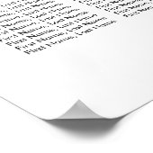 Groene olieramp Botanical Wedding Seating Chart Poster (Hoek)