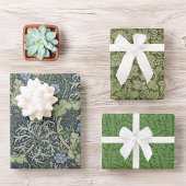  groene olievlek Morris Seaweed Bramble Wrapp Inpakpapier Vel