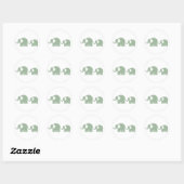 Groene Olifant Stickers (Vel)