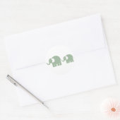 Groene Olifant Stickers (Envelop)