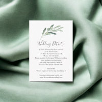 Groene Olijf Bruiloft Details