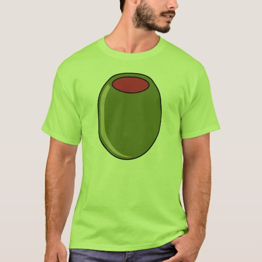 Groene olijf t-shirt (Voorkant)