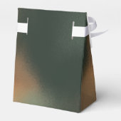 Groene ombre Boho - minimalistische bruiloft Bedankdoosjes (Achterkant)