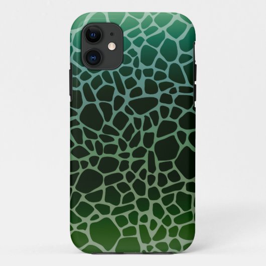 Groene Ombre Giraffe Print Case-Mate iPhone Case (Achterkant)
