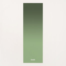 Groene Ombre Yoga Mat-Flow in kleur, Gemalen in Ru Yogamat