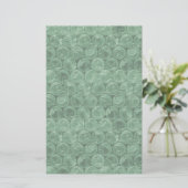 Groene omlooppatroon briefpapier (Staand voorkant)