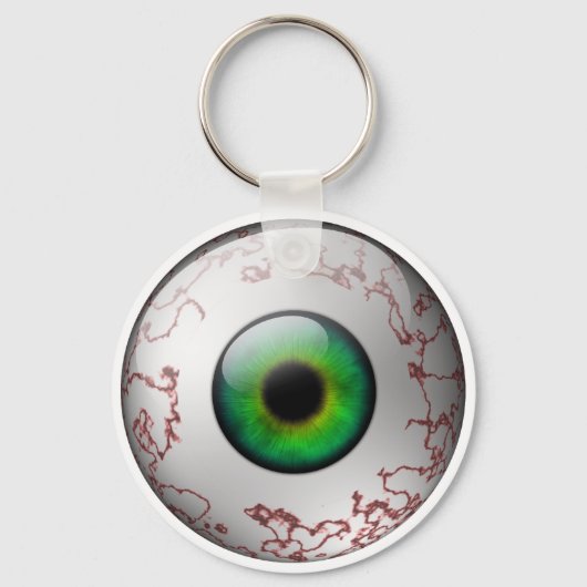 Groene Oogbal Sleutelhanger (Voorkant)