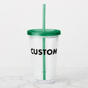 Groene op maat gemaakte acryl tumbler blanco met d drinkbeker