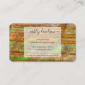 Groene Opal Rock lagen Visitekaartjes (Achterkant)