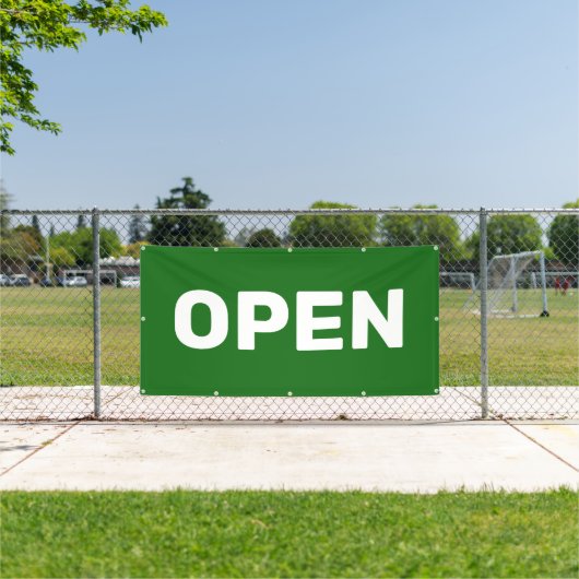 Groene OPEN Banner (Insitu)