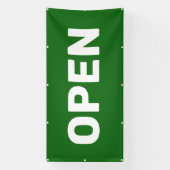 Groene OPEN Banner (Verticaal)