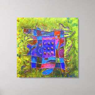 "Groene opening" door Paul Buică Canvas Afdruk