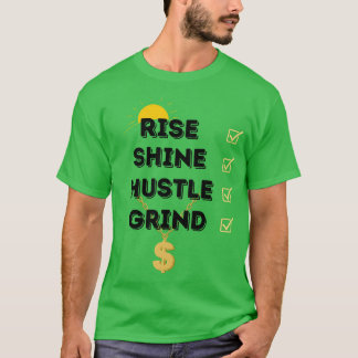 GROENE OPKOMST...GLANS...DRUKTE...GRIND MANNEN T-SHIRT