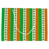 GROENE ORANJE WITTE IERSE CELTISCHE SCHAMROKKEN GROOT CADEAUZAKJE (Achterkant)