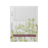 Groene Orchid Weekly Personalized Meal Planner Notitieblok (Gedraaid)