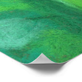 Groene orchidee, Tropische bloemenpasta's Poster (Hoek)