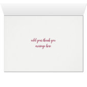 Groene Orchideeën Waterverf Dank u kaart (Binnen Horizontaal (Onder))