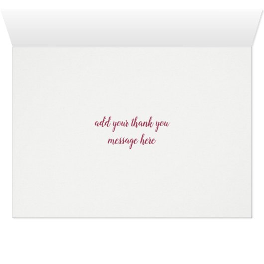 Groene Orchideeën Waterverf Dank u kaart (Binnen Horizontaal (Onder))