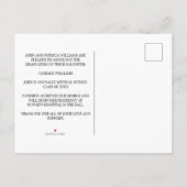 Groene Osteopathische Medische School Afstuderen F Aankondigingskaart (Achterkant)