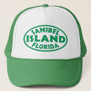 groene oval van het eiland Florida Trucker Pet