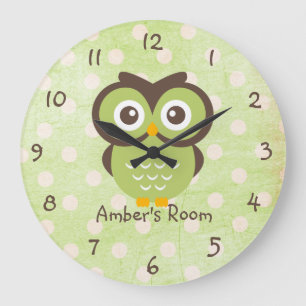 Groene Owl - Aangepaste slaapkamer Grote Klok