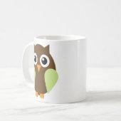 Groene Owl Koffiemok (Voorkant links)