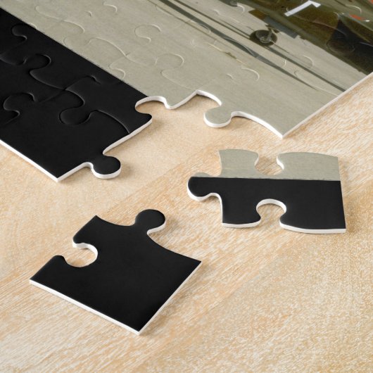 Groene P51 Mustang, LinkerSide_WII Planes Legpuzzel (Zijkant)