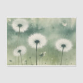 Groene Paardenbloem Delicate Horizons Decoupage Pr Tissuepapier (Voorkant)