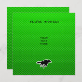 Groene paardenraces kaart (Voorkant / Achterkant)