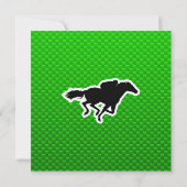 Groene paardenraces kaart (Achterkant)