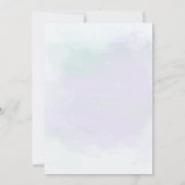 Groene/Paarse Abstracte Waterverf Kaart (Achterkant)