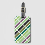 Groene Paarse Black Hues Bagagelabel (Voorkant (verticaal))