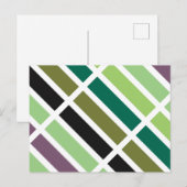 Groene Paarse Black Hues Briefkaart (Voorkant / Achterkant)