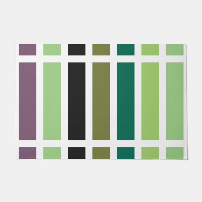 Groene Paarse Black Hues Deurmat (Voorkant)