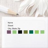 Groene Paarse Black Hues Etiket (Insitu)