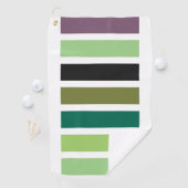 Groene Paarse Black Hues Golfhanddoek (Insitu)