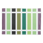 Groene Paarse Black Hues Kussensloop (Achterkant)