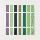 Groene Paarse Black Hues Wandkleed (Voorkant)