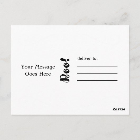 Groene & Paarse Gloeiende Suiker Schedel Halloween Briefkaart (Achterkant)