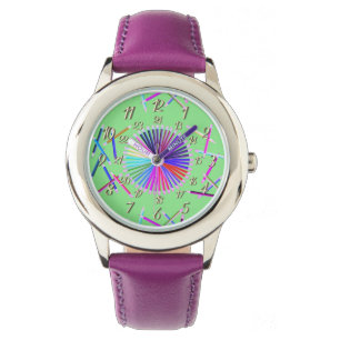 Groene Paarse Horloge