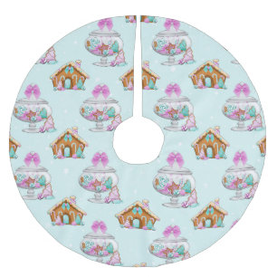 GROENE & PAARSE KERSTMIS SNOEPJES & HUIZEN KERSTBOOM ROK