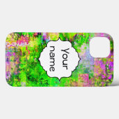 Groene paarse textuur Case-Mate iPhone case (Achterkant (horizontaal))