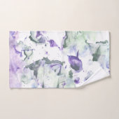 Groene paarse vlekken handdoek (Handdoek)