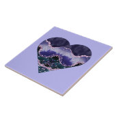 Groene Paarse Waterverf van de Oceaan Kijk naar he Tegeltje (Zijkant)