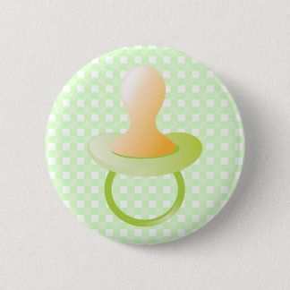 Groene Pacifier Ronde Button 5,7 Cm